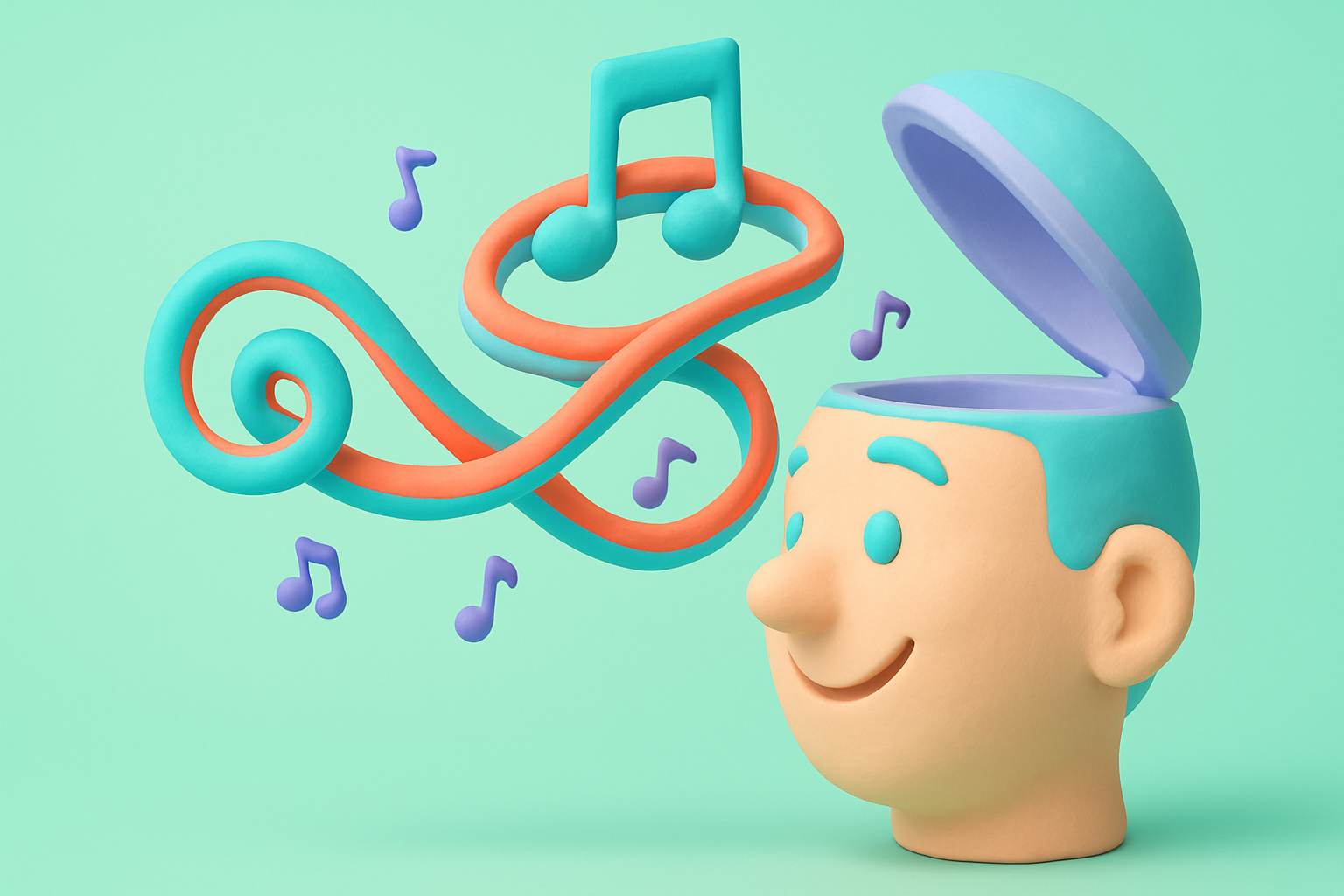 Image of a person pondering with a melody in mind