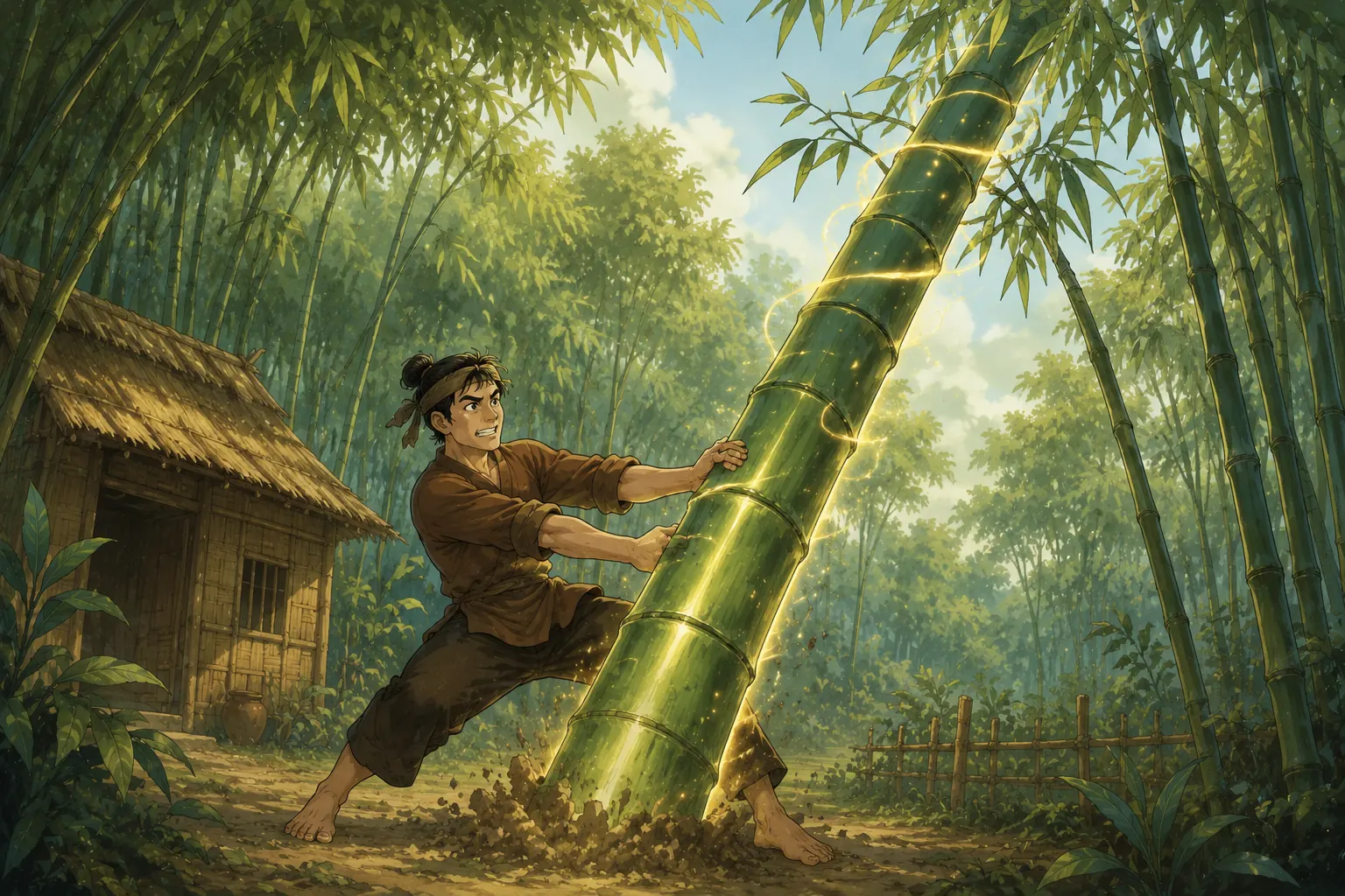 Minh họa Cây Tre Trăm Đốt